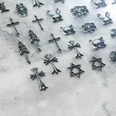 5D Nail Sticker - Retro Cross